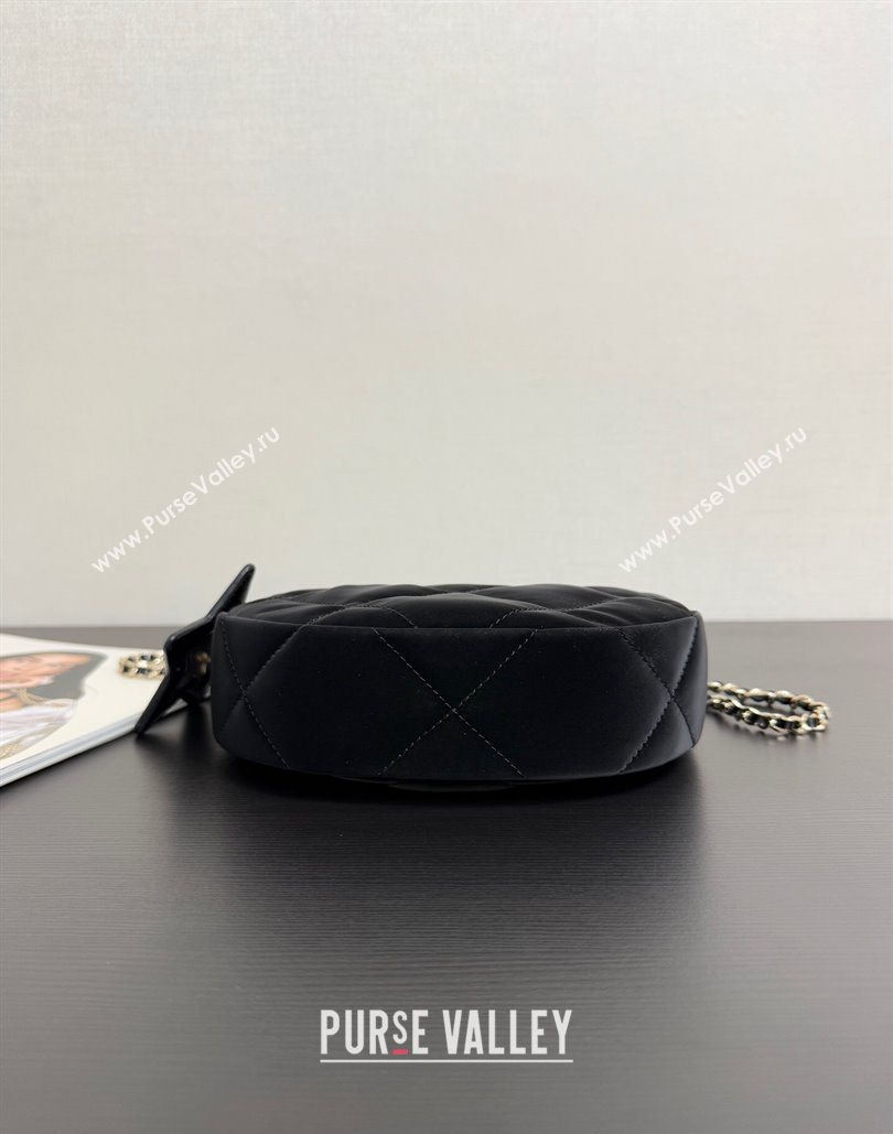 Chanel Velvet-Effect Nylon Clutch with Chain AP4791 Black 2025 (yezi-251127007)