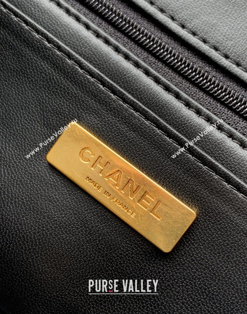 Chanel Tweed Large Flap Bag with Top Handle Black 2025 AS5807 (yezi-251127050)