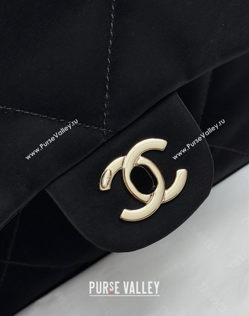 Chanel Velvet-Effect Nylon Backpack Bag AS5679 Black 2025 (yezi-251127008)