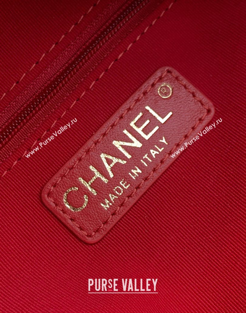Chanel Tweed Bowling Bag Red 2025 AS5791 (yezi-251127012)
