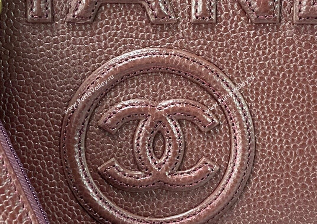 Chanel Deauville Grained Calfskin Medium Shopping Bag Dark Brown 2025 A66941 (yezi-251127089)