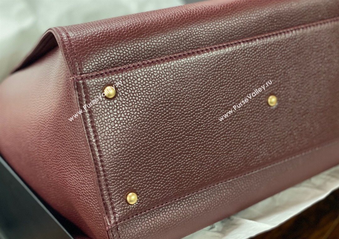 Chanel Deauville Grained Calfskin Medium Shopping Bag Dark Brown 2025 A66941 (yezi-251127089)