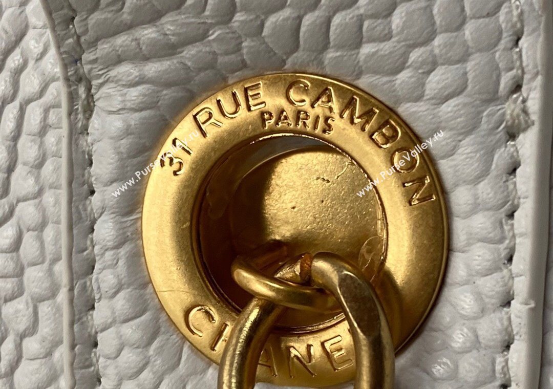 Chanel Deauville Grained Calfskin Medium Shopping Bag White 2025 A66941 (yezi-251127090)