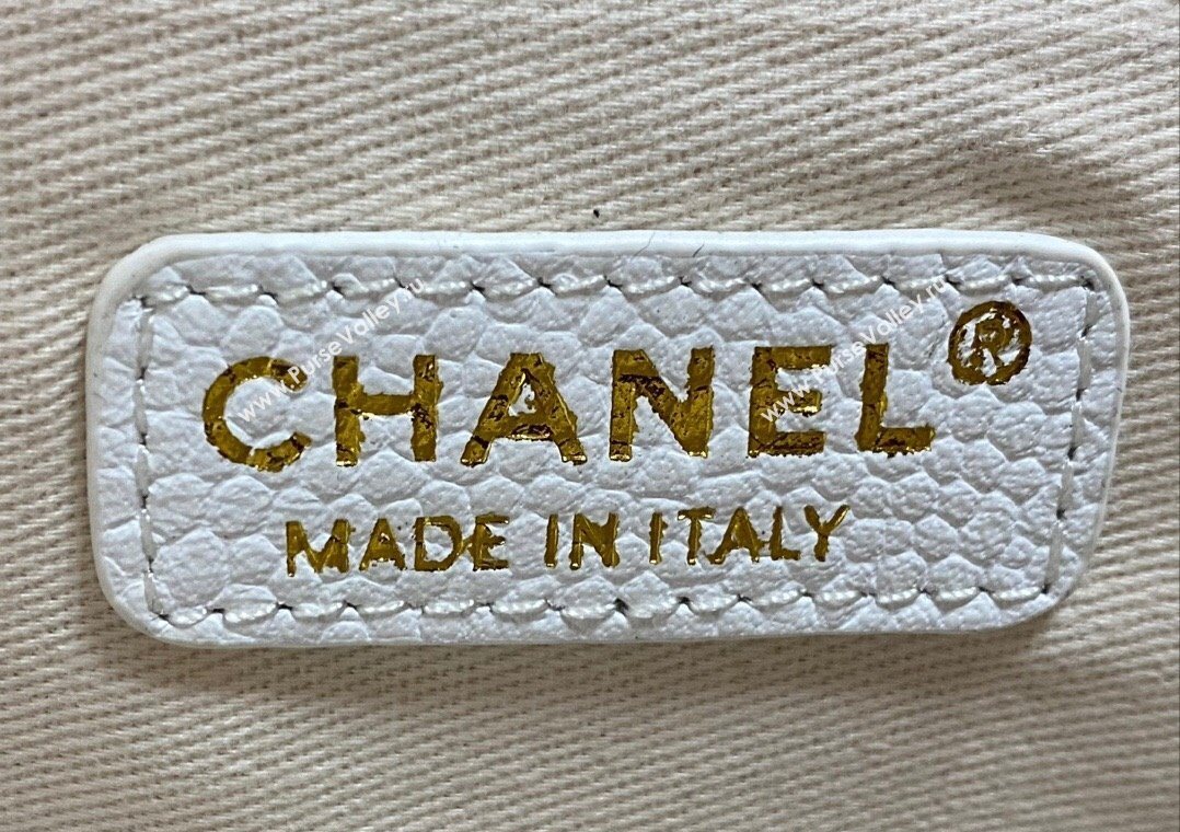 Chanel Deauville Grained Calfskin Medium Shopping Bag White 2025 A66941 (yezi-251127090)