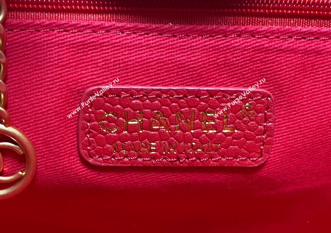 Chanel Deauville Grained Calfskin Medium Shopping Bag Red 2025 A66941 (yezi-251127091)