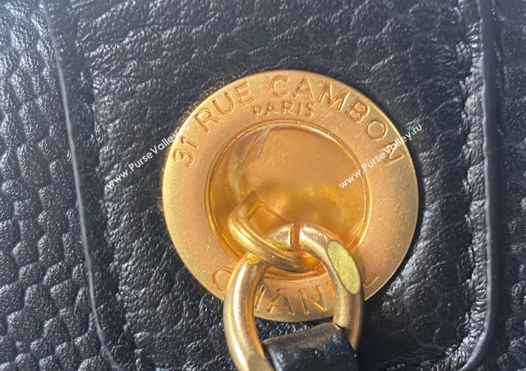 Chanel Deauville Grained Calfskin Medium Shopping Bag Black 2025 A66941 (yezi-251127092)