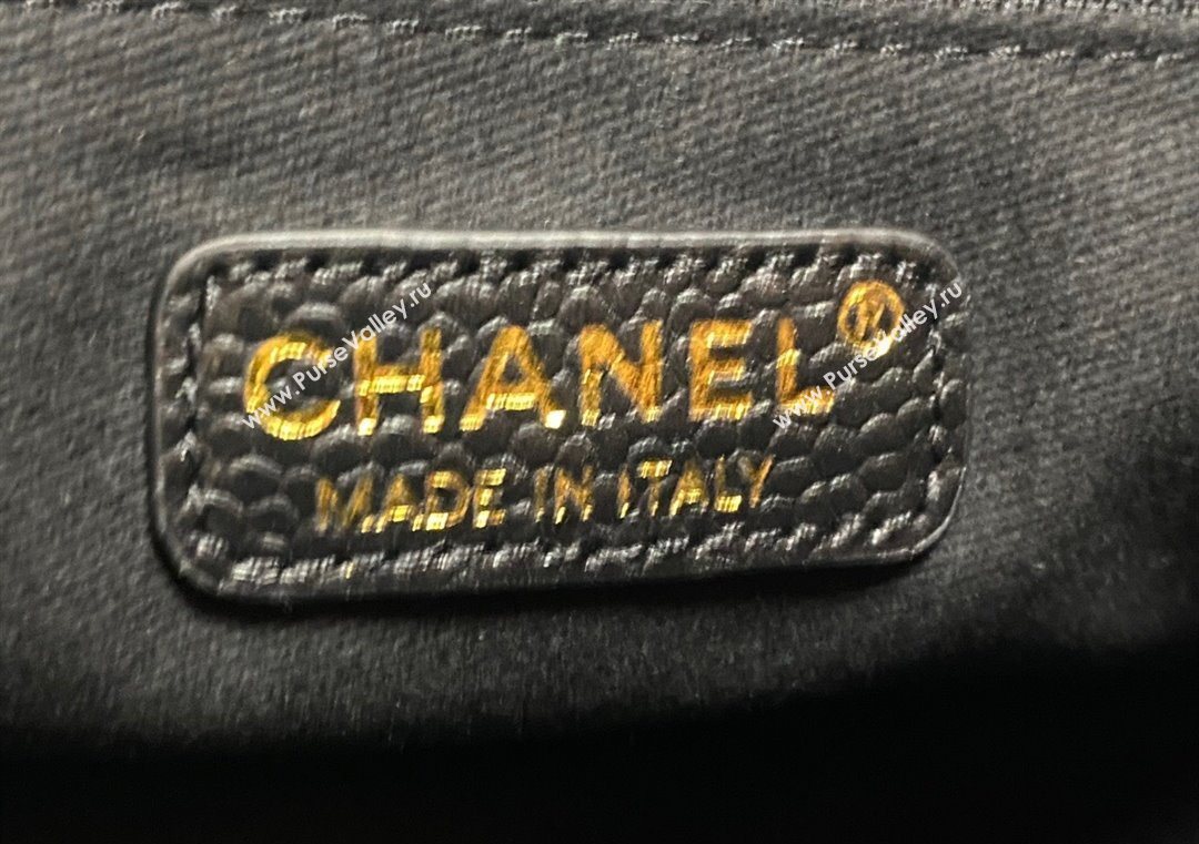 Chanel Deauville Grained Calfskin Medium Shopping Bag Black 2025 A66941 (yezi-251127092)