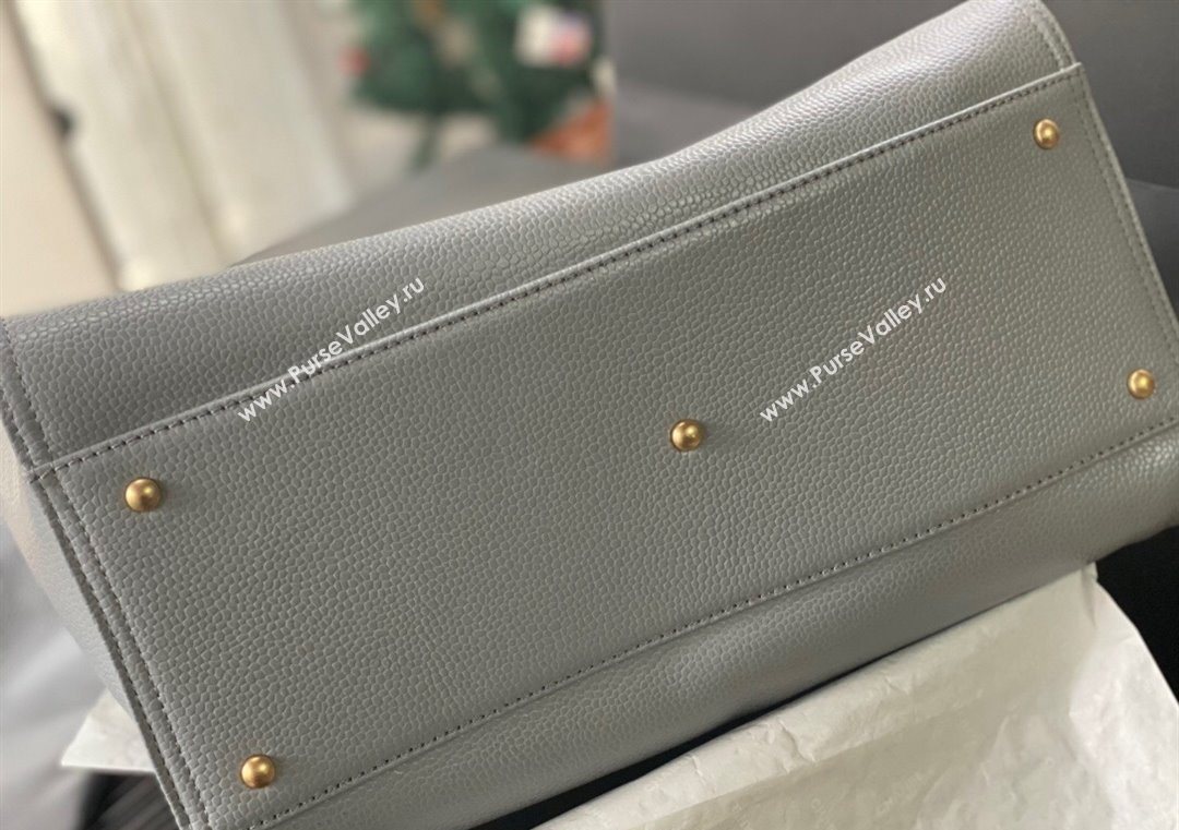 Chanel Deauville Grained Calfskin Medium Shopping Bag Grey 2025 A66941 (yezi-251127093)