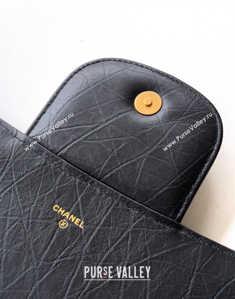 Chanel Calfskin Leather Large Clutch Black 2025 AP4944 (yezi-251127141)