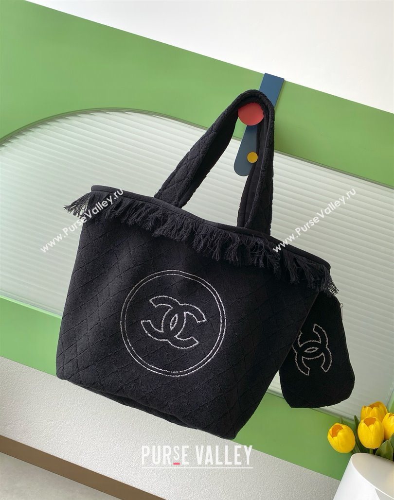 Chanel Coco Beach Bag Black 2025 A7567 (yezi-251127142)