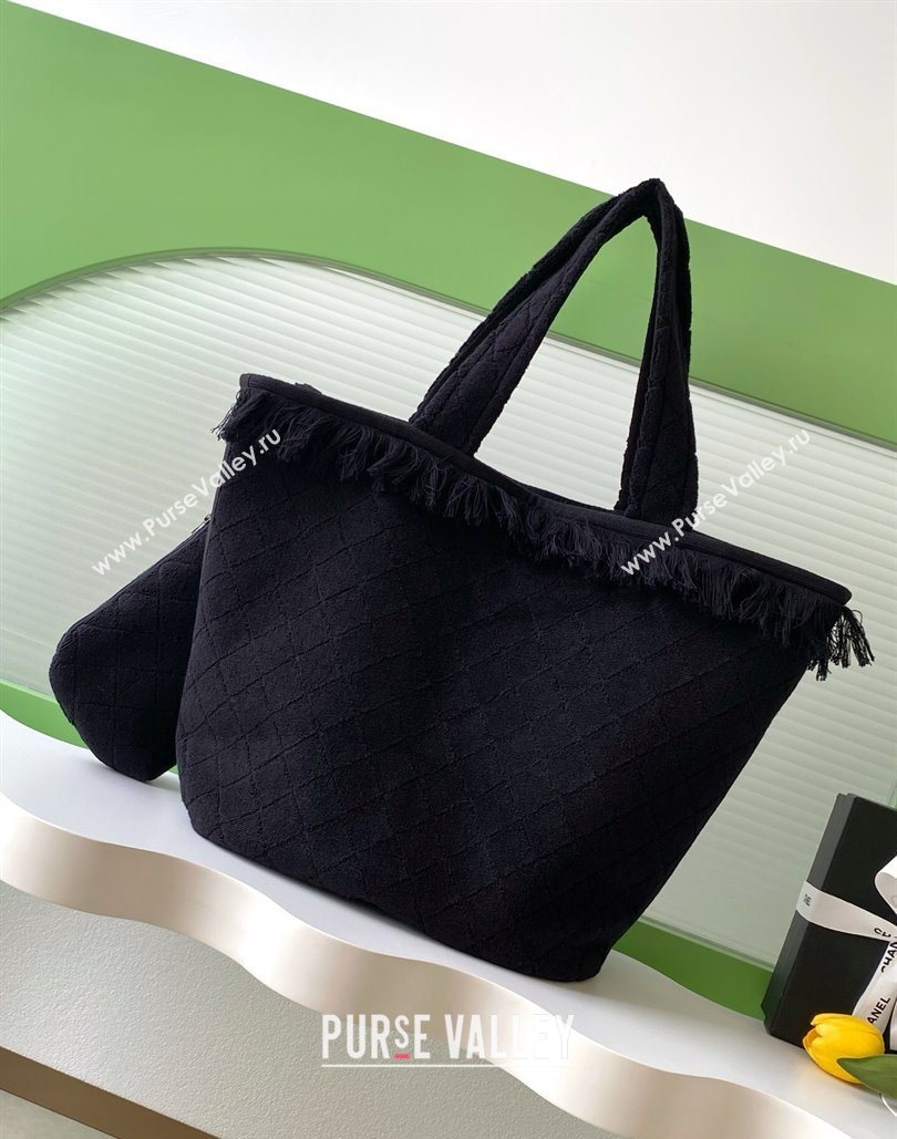 Chanel Coco Beach Bag Black 2025 A7567 (yezi-251127142)