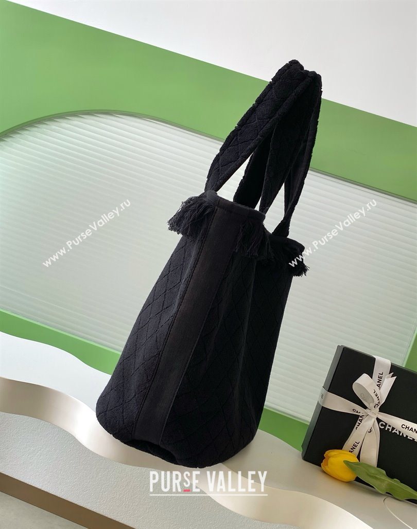 Chanel Coco Beach Bag Black 2025 A7567 (yezi-251127142)