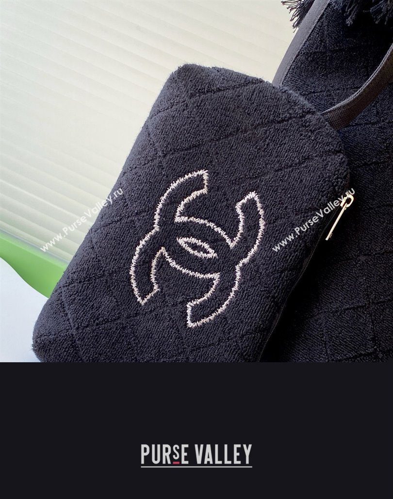 Chanel Coco Beach Bag Black 2025 A7567 (yezi-251127142)