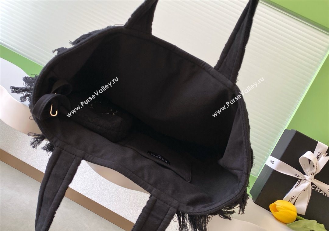 Chanel Coco Beach Bag Black 2025 A7567 (yezi-251127142)