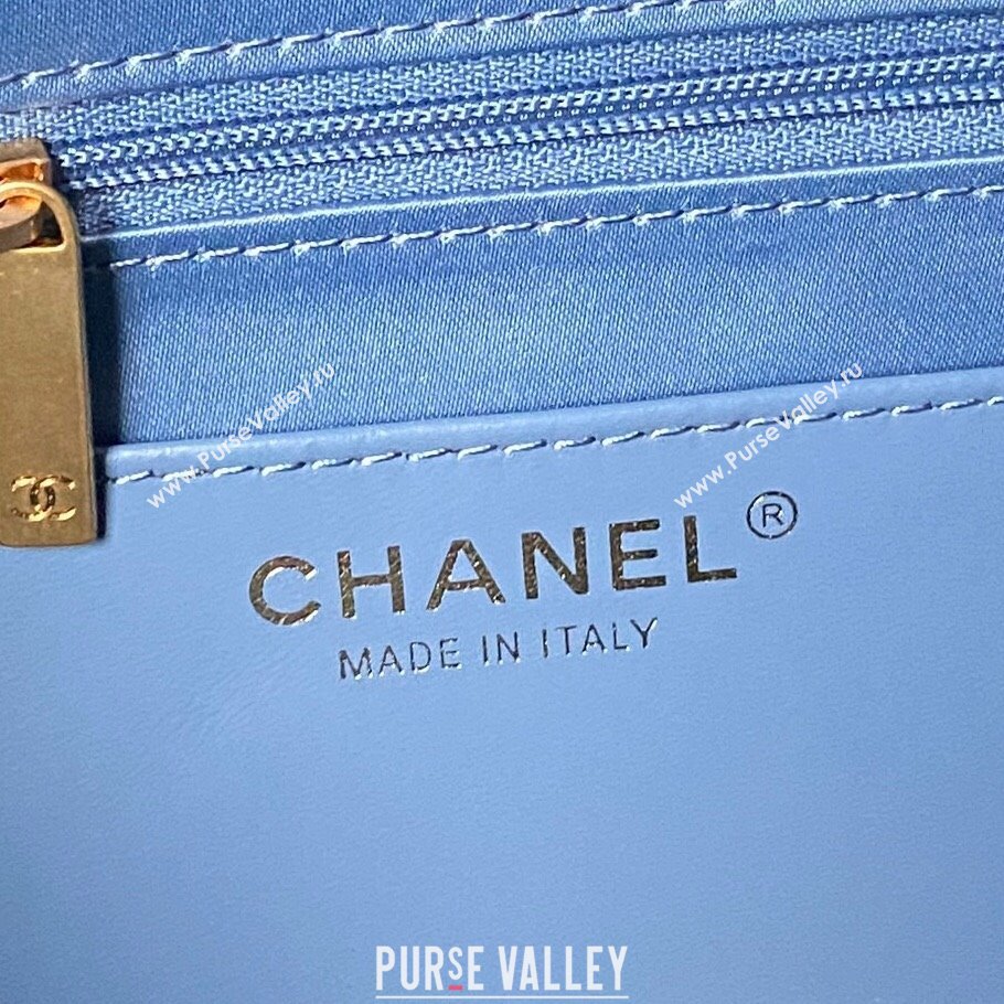 Chanel Washed Denim Shopping Bag with Pockets Blue2 2025 AS5740 (SSZ-251127067)