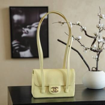 Chanel Calfskin Leather Hobo Bag Yellow 2025 CH112703 (yezi-251127074)