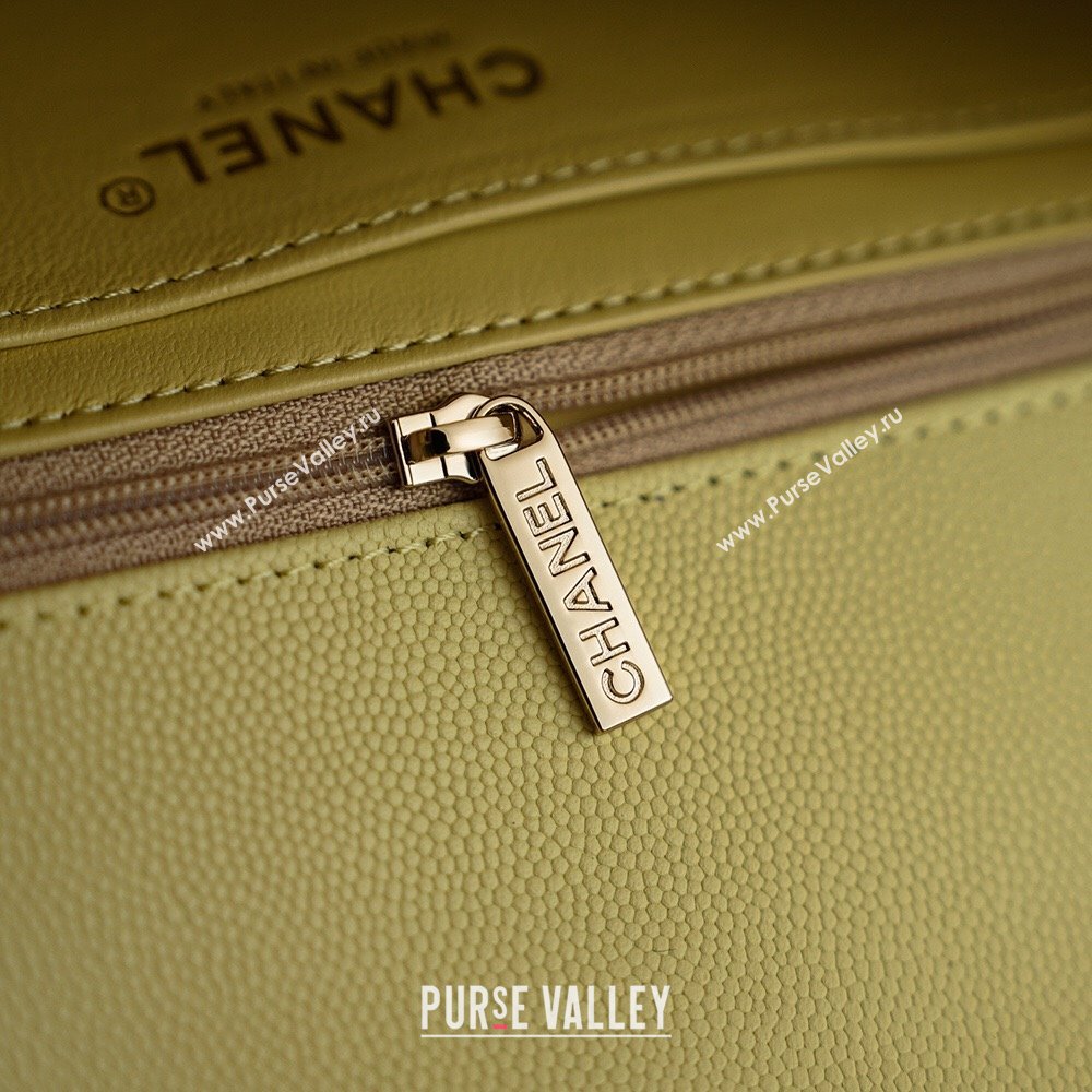 Chanel Calfskin Leather Hobo Bag Yellow 2025 CH112703 (yezi-251127074)