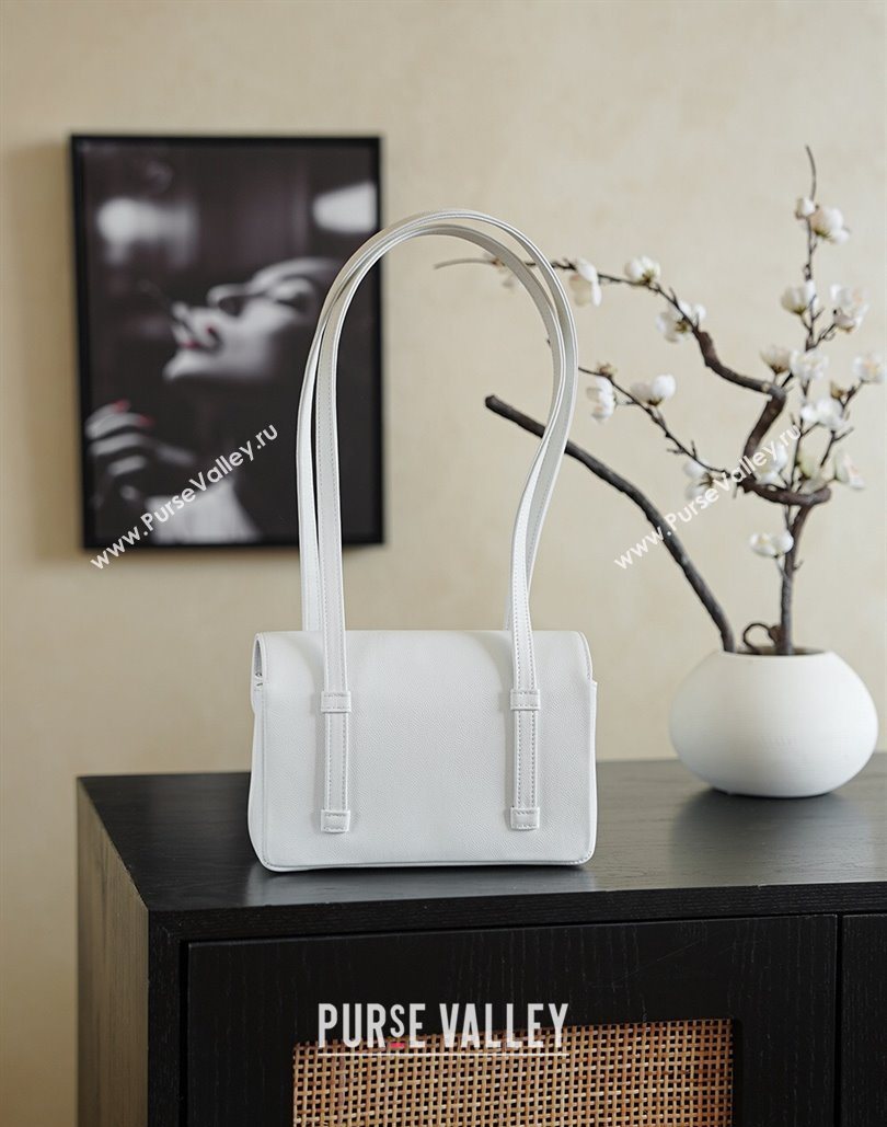 Chanel Calfskin Leather Hobo Bag White 2025 CH112703 (yezi-251127075)