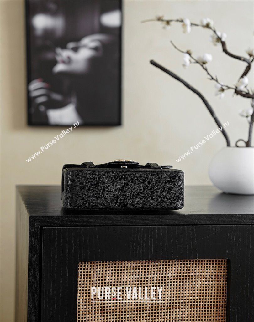 Chanel Calfskin Leather Hobo Bag Black 2025 CH112703 (yezi-251127076)