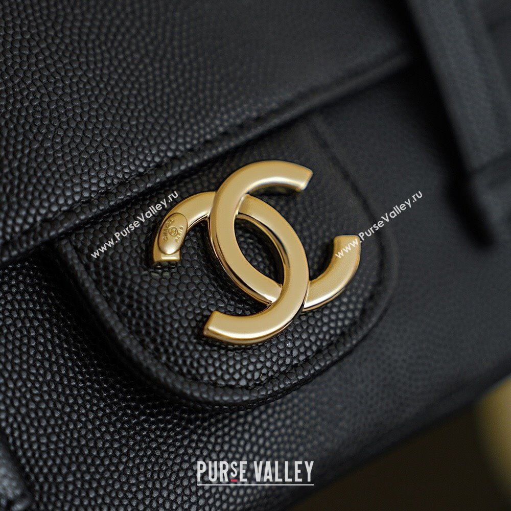 Chanel Calfskin Leather Hobo Bag Black 2025 CH112703 (yezi-251127076)