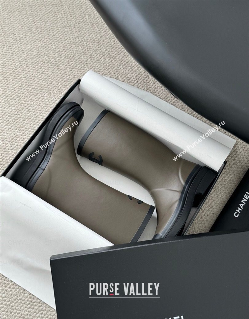 Chanel Rubber Rain Boots Green 2025 CH122301 (GDX-251223003)