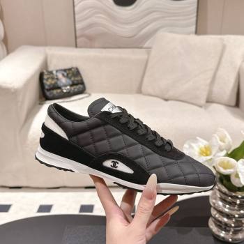 Chanel Calfskin Leather Sneakers Black 2025 G47014 (SS-251223105)