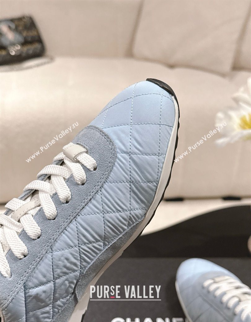 Chanel Fabric Sneakers Blue 2025 G47014 (SS-251223106)