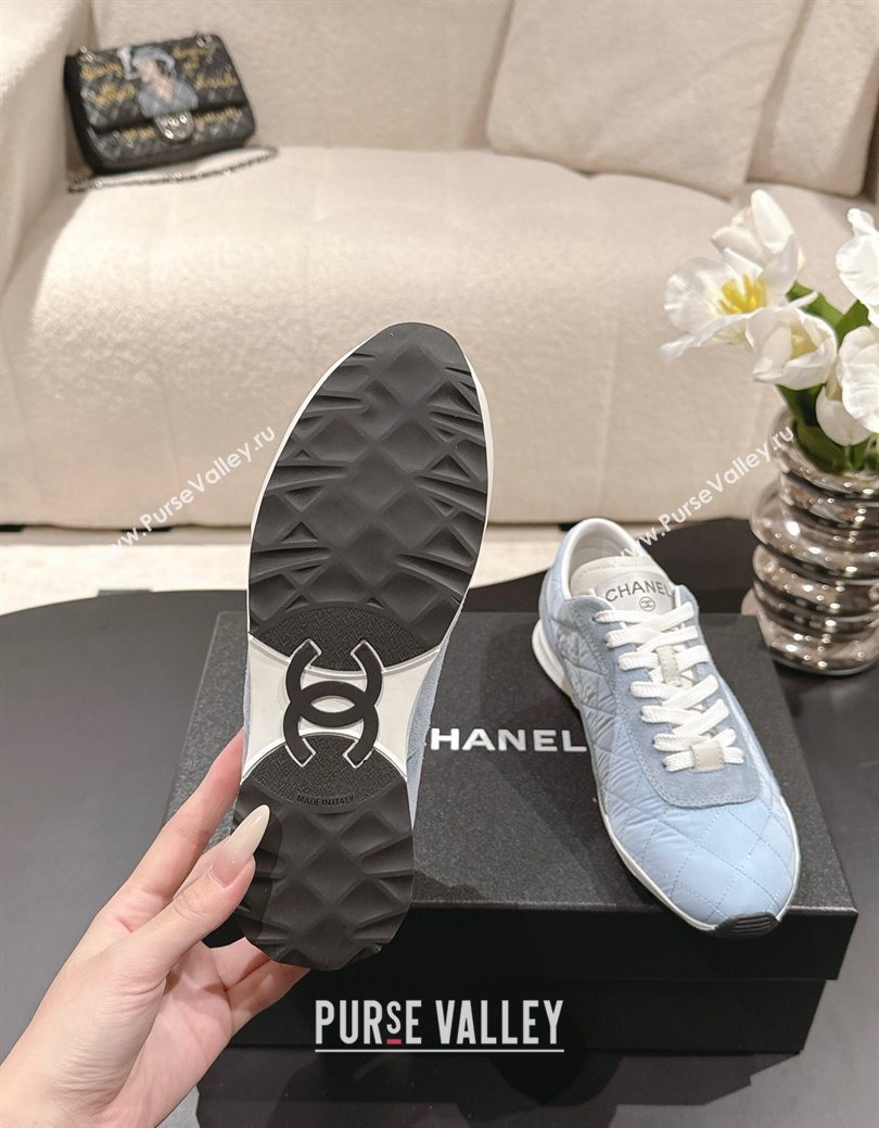 Chanel Fabric Sneakers Blue 2025 G47014 (SS-251223106)