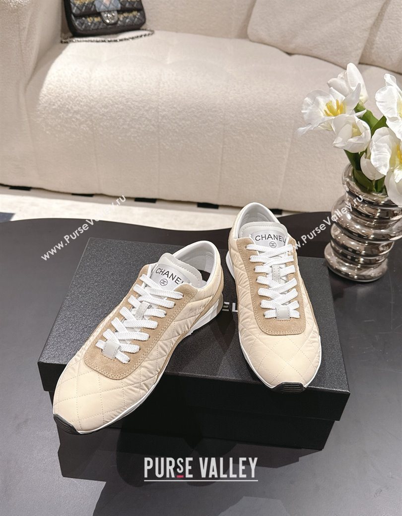 Chanel Fabric Sneakers Beige 2025 G47014 (SS-251223107)