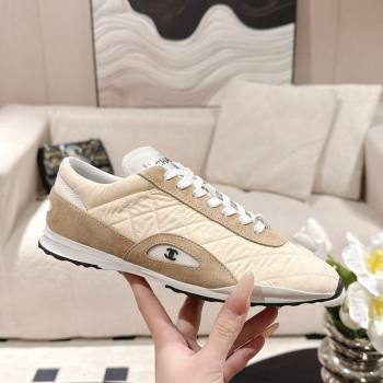 Chanel Fabric Sneakers Beige 2025 G47014 (SS-251223107)