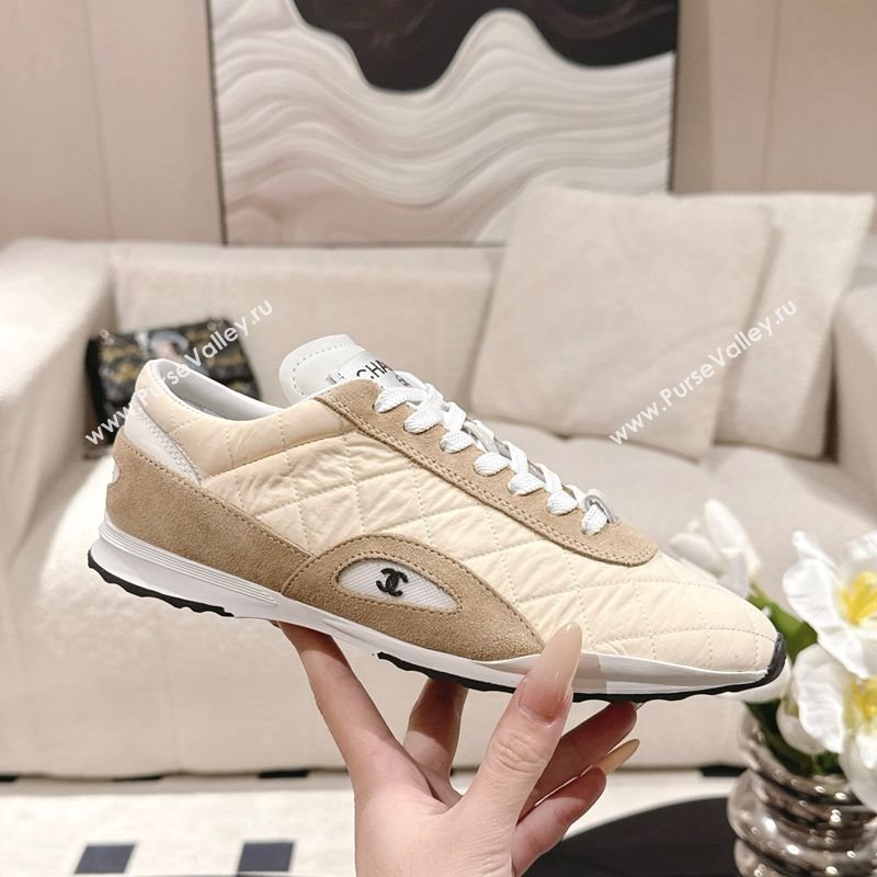 Chanel Fabric Sneakers Beige 2025 G47014 (SS-251223107)