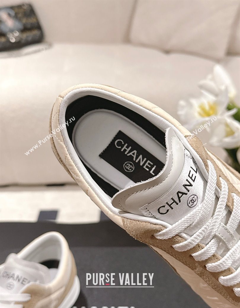 Chanel Fabric Sneakers Beige 2025 G47014 (SS-251223107)