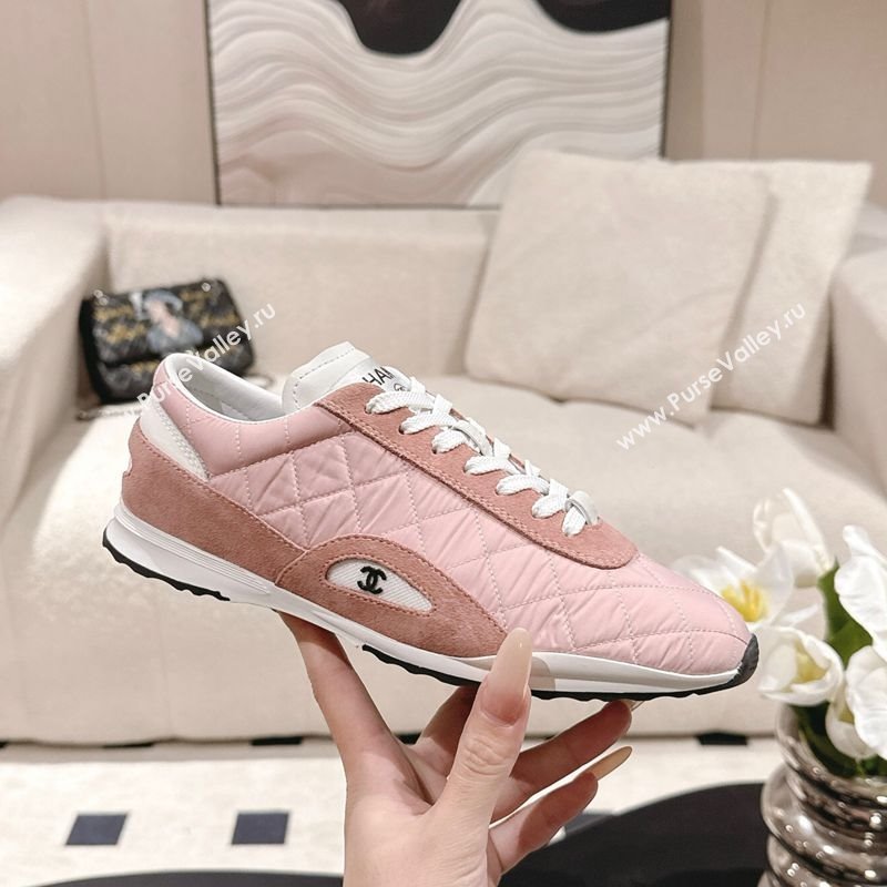 Chanel Fabric Sneakers Pink 2025 G47014 (SS-251223108)
