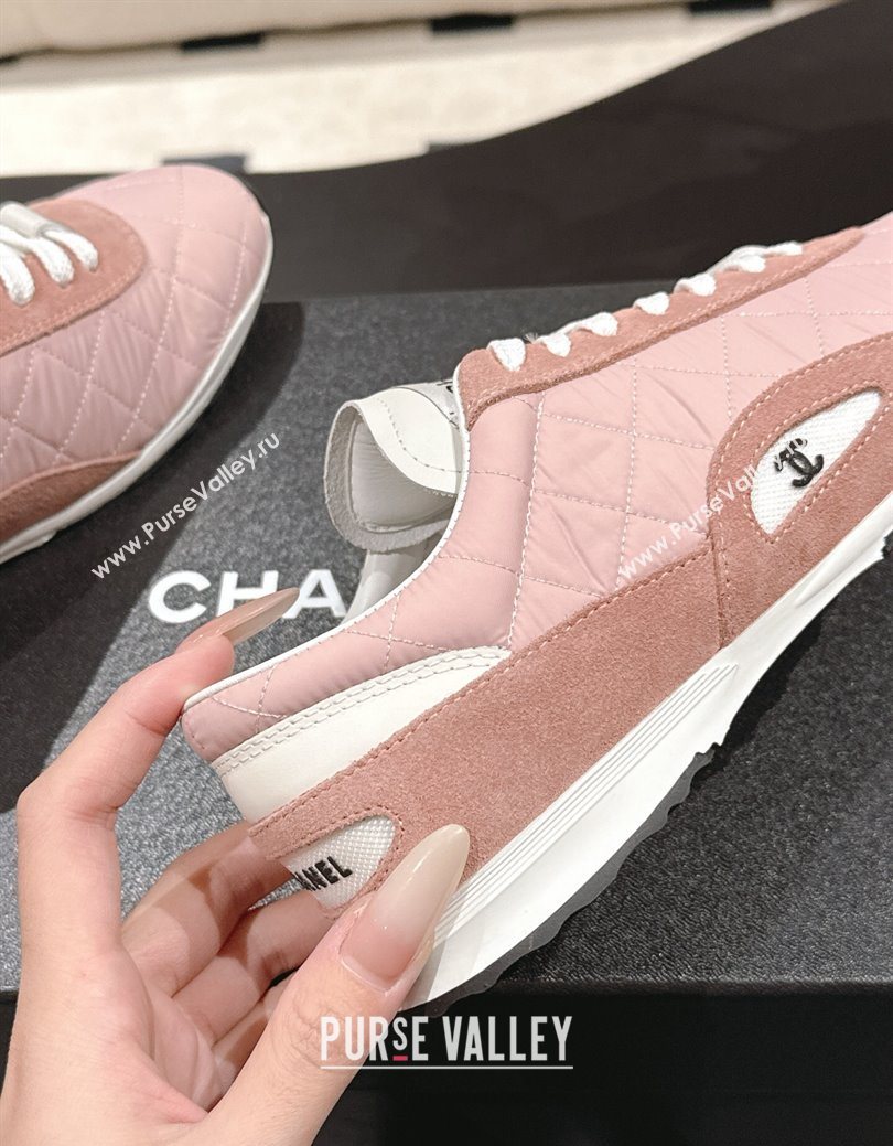 Chanel Fabric Sneakers Pink 2025 G47014 (SS-251223108)