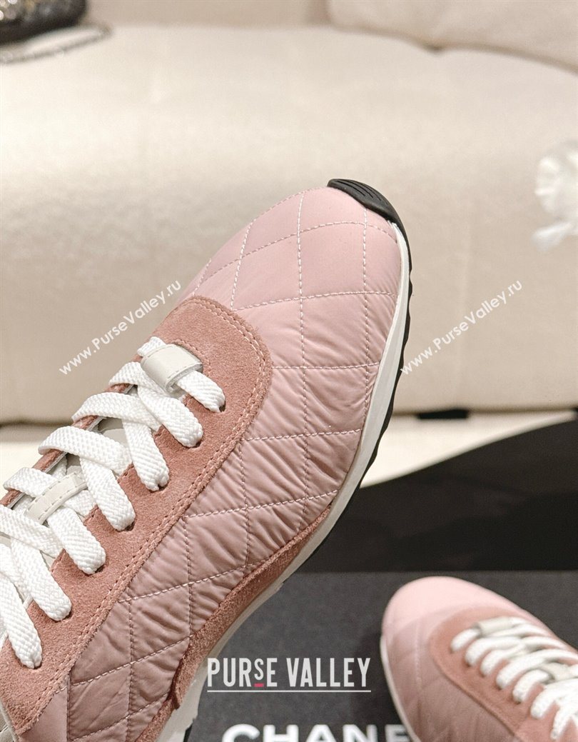 Chanel Fabric Sneakers Pink 2025 G47014 (SS-251223108)