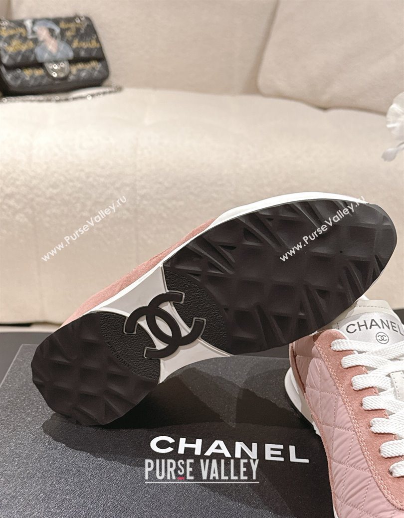 Chanel Fabric Sneakers Pink 2025 G47014 (SS-251223108)