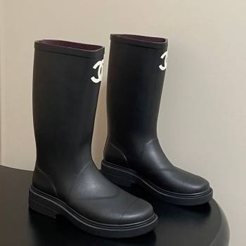 Chanel Rubber Rain Boots 3.5cm Black2 2025 CH122302 (MD-251223004)