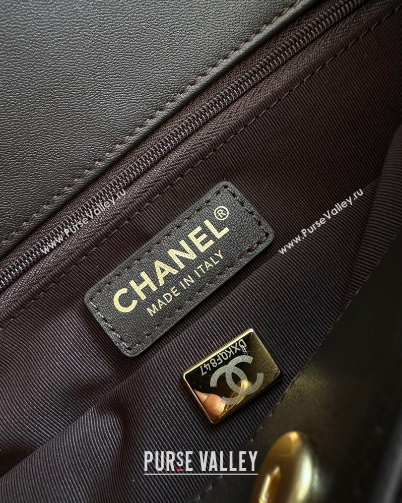Chanel Suede Medium Flap Messenger Bag Chocolate 2026 AS5885 (yezi-260203055)