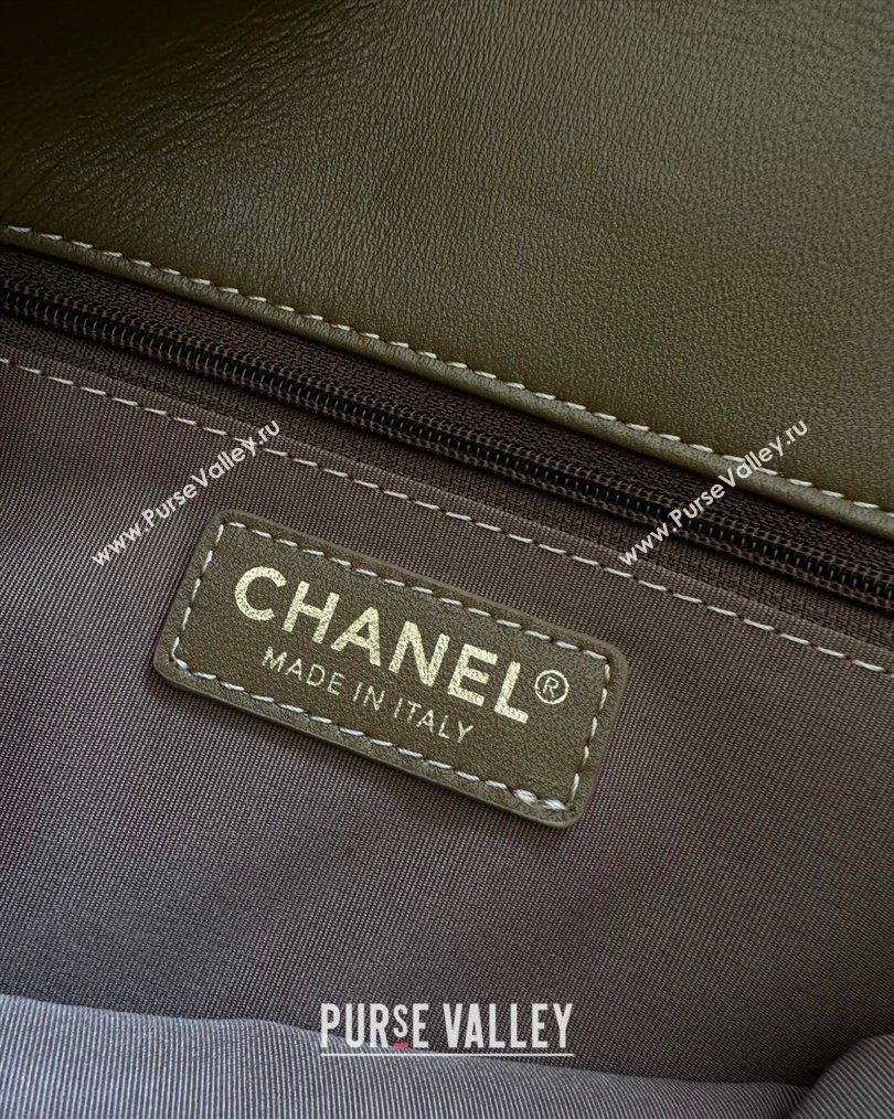 Chanel Suede Medium Flap Messenger Bag Light Brown 2026 AS5885 (yezi-260203056)