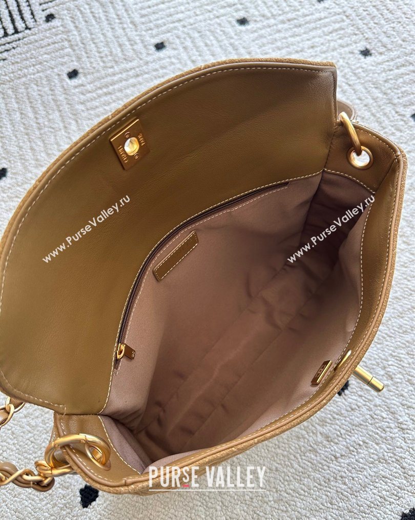 Chanel Suede Large Flap Messenger Bag Light Brown 2026 AS5883 (yezi-260203054)