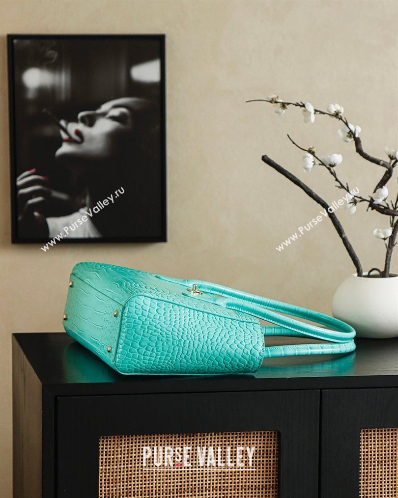 Chanel Medium Shopping Tote Bag in Crocodile Embossed Calfskin Leather AS2157 Green 2026 (yezi-260204018)