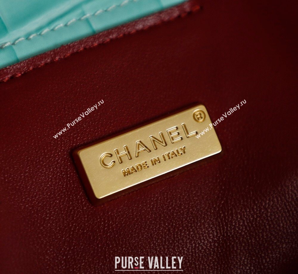 Chanel Medium Shopping Tote Bag in Crocodile Embossed Calfskin Leather AS2157 Green 2026 (yezi-260204018)