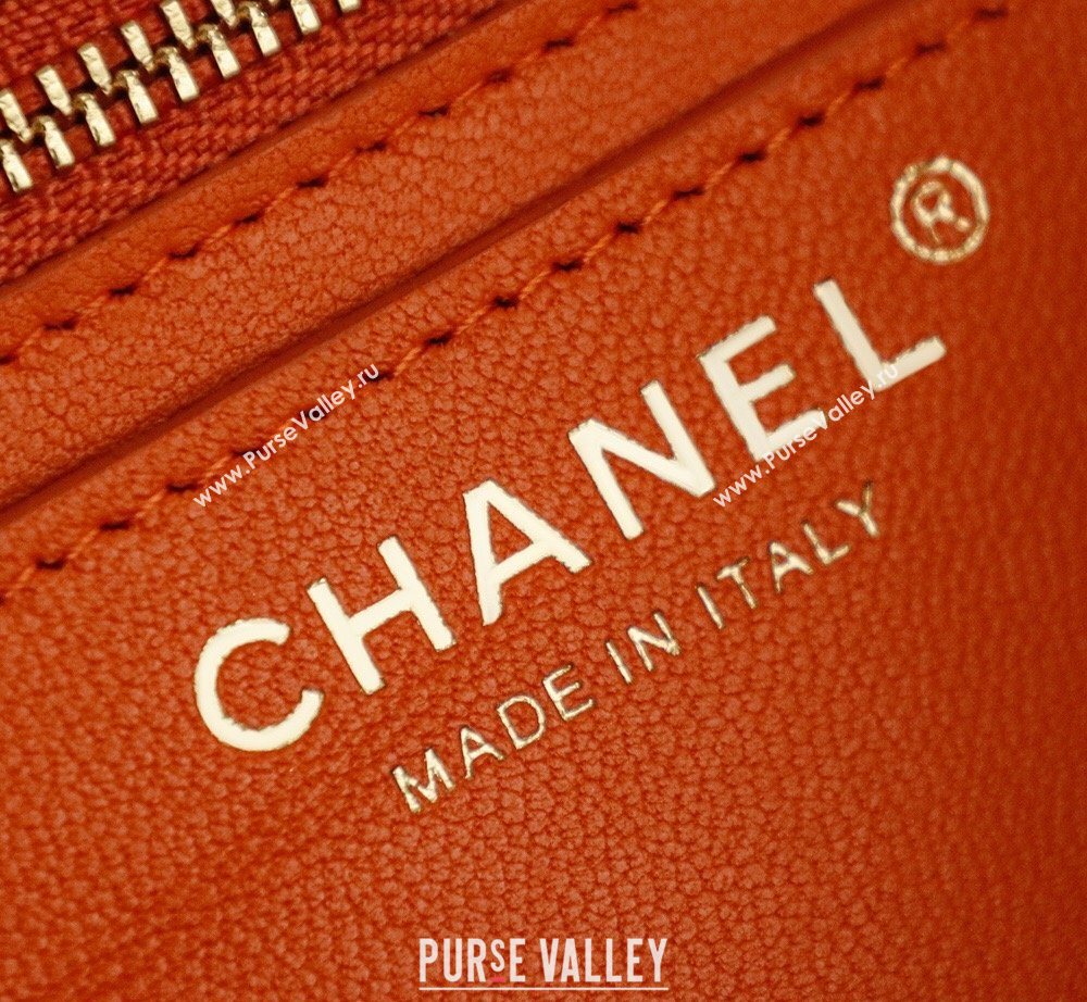 Chanel Matthieu Blazy Flap Bag in Quilted Suede Orange 2026 CH020301 (yezi-260203050)