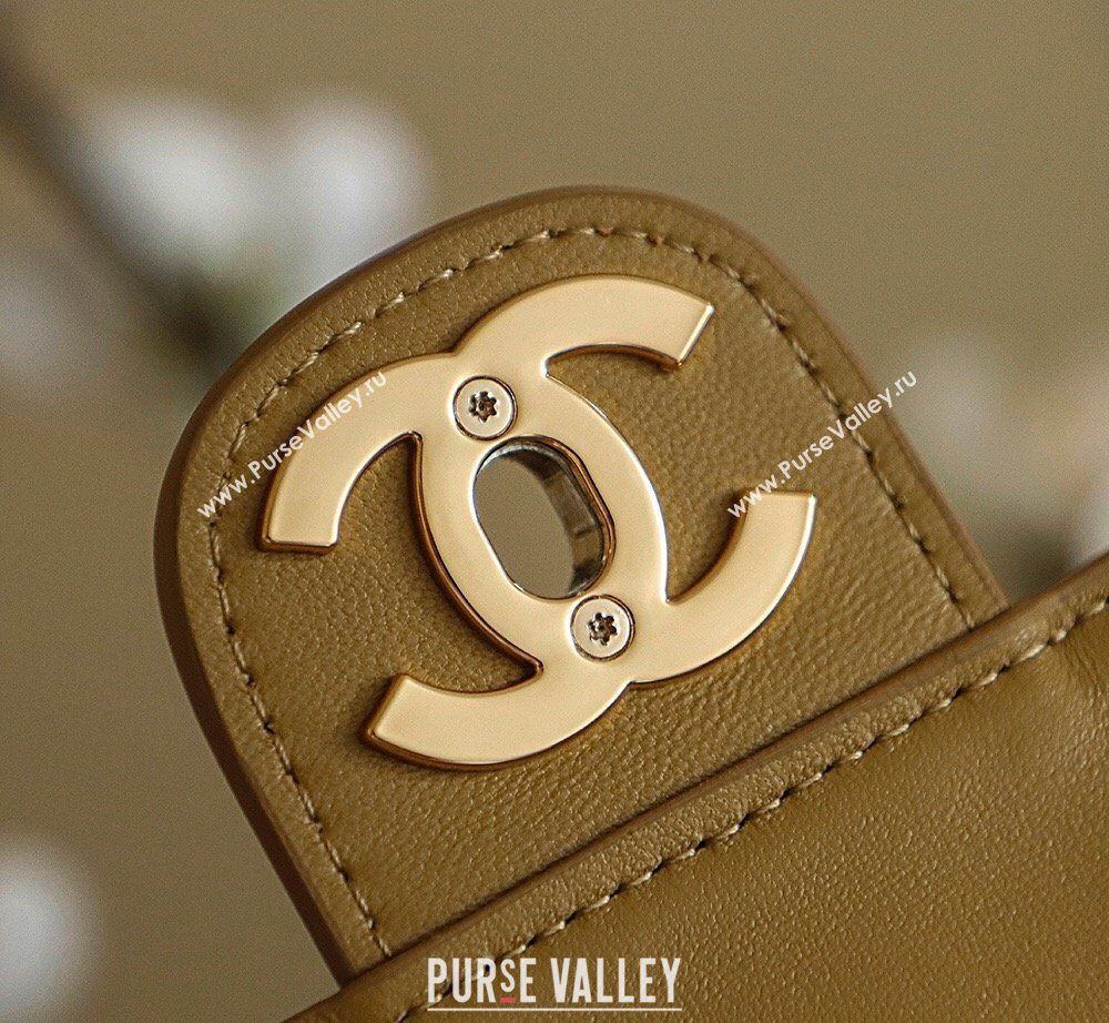 Chanel Matthieu Blazy Flap Bag in Quilted Suede Light Brown 2026 CH020301 (yezi-260203051)