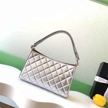 Chanel Lambskin Leather Hobo Bag Silver 2026 AS6045 (yezi-260204024)