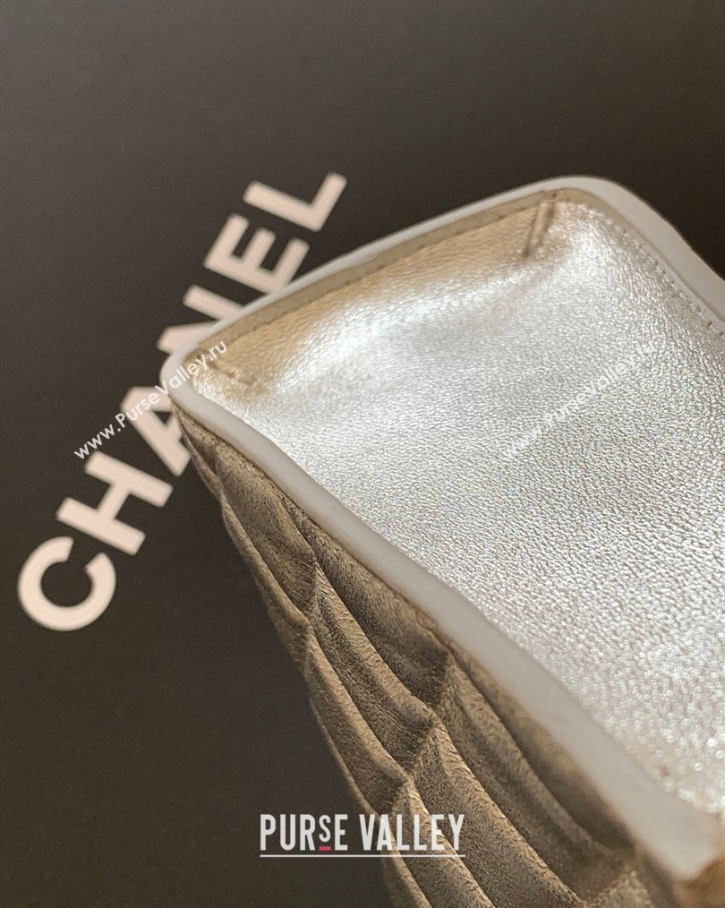 Chanel Lambskin Leather Hobo Bag Silver 2026 AS6045 (yezi-260204024)