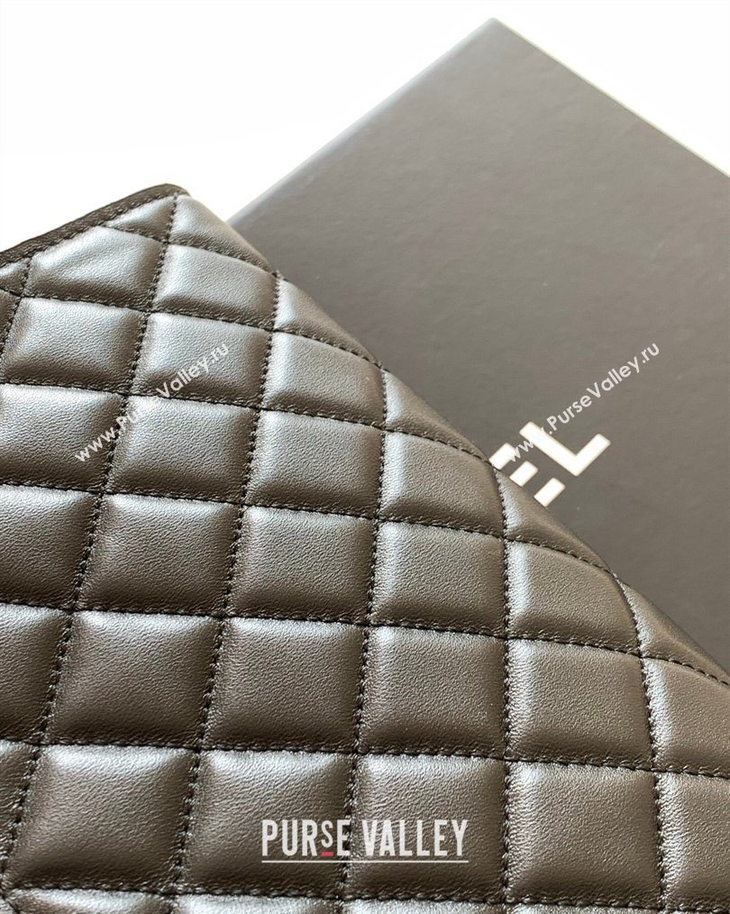 Chanel Lambskin Leather Hobo Bag Black 2026 AS6045 (yezi-260204025)