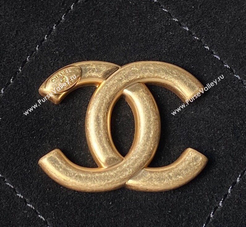 Chanel Suede Small Hobo Bag Black 2026 AS5970 (yezi-260204004)