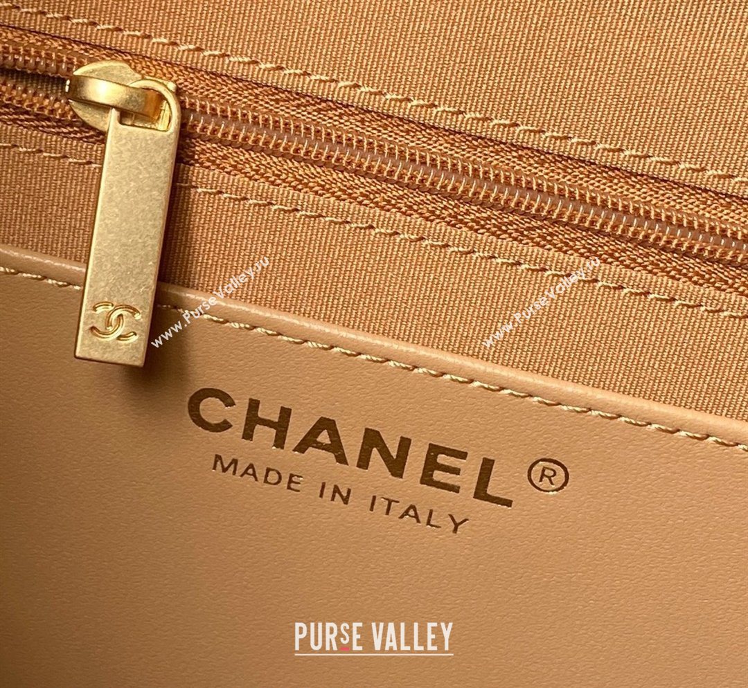 Chanel Suede Small Hobo Bag Light Brown 2026 AS5970 (yezi-260204005)