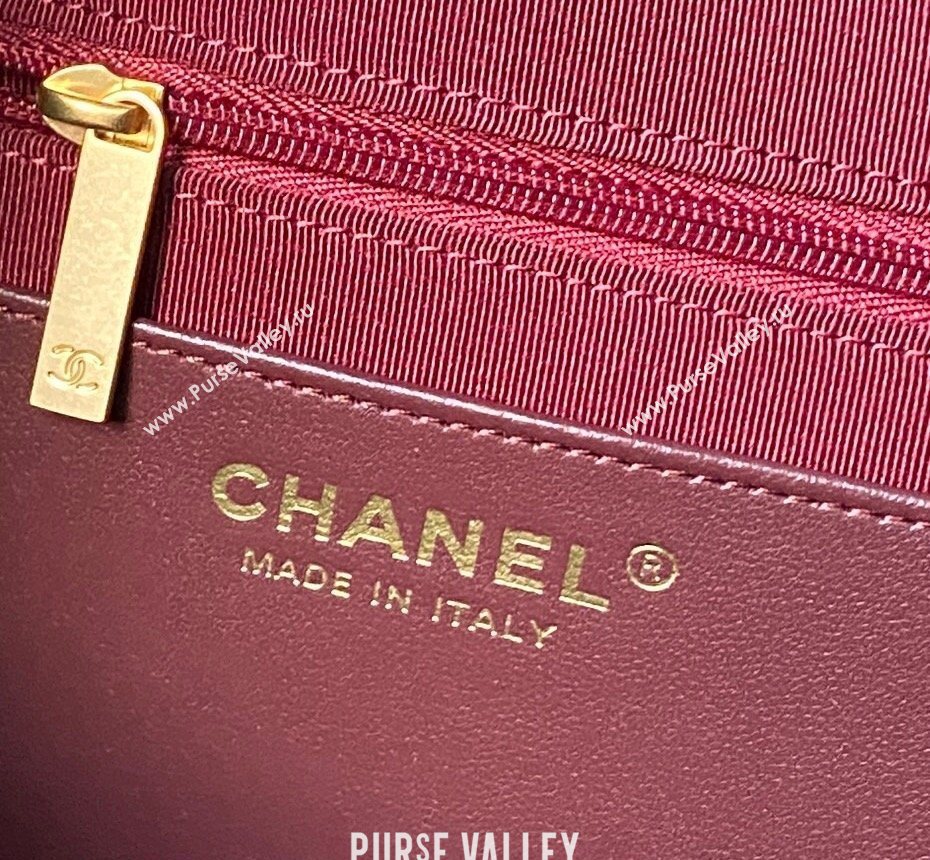 Chanel Suede Small Hobo Bag Red 2026 AS5970 (yezi-260204007)